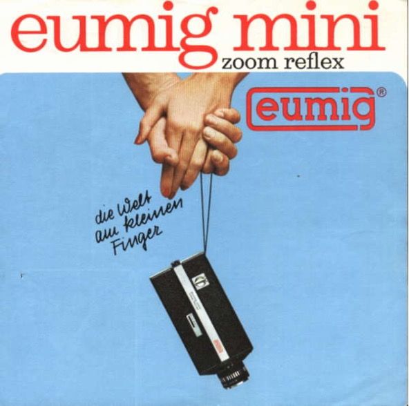 Alte Werbung für eine Kamera
