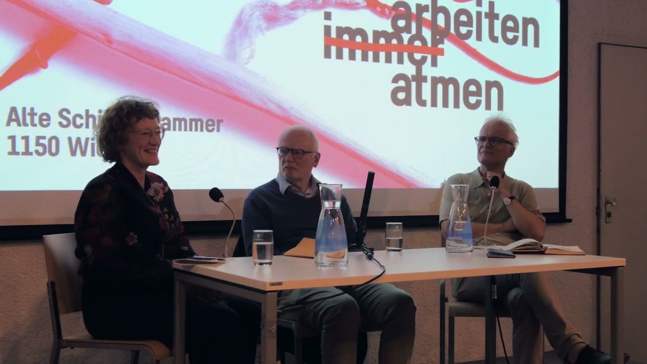 Diskussion Kunst und Verwandlung Miriam Bajtala, Franz Josef Czernin